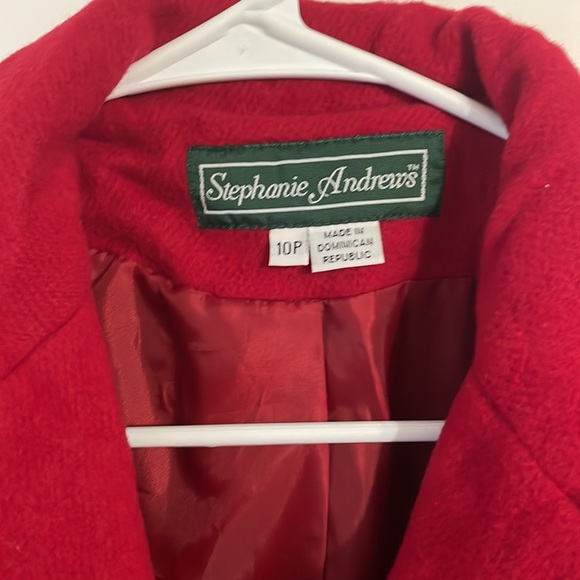 Vintage Red Coat - Stephanie Andrew's - 10P - Picture 3 of 15